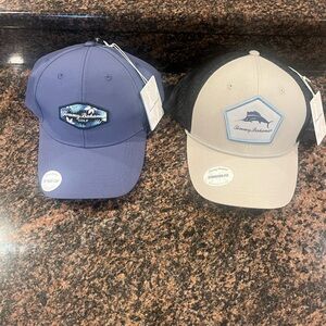 Lot of 2 Tommy Bahama Hats Adjustable Size